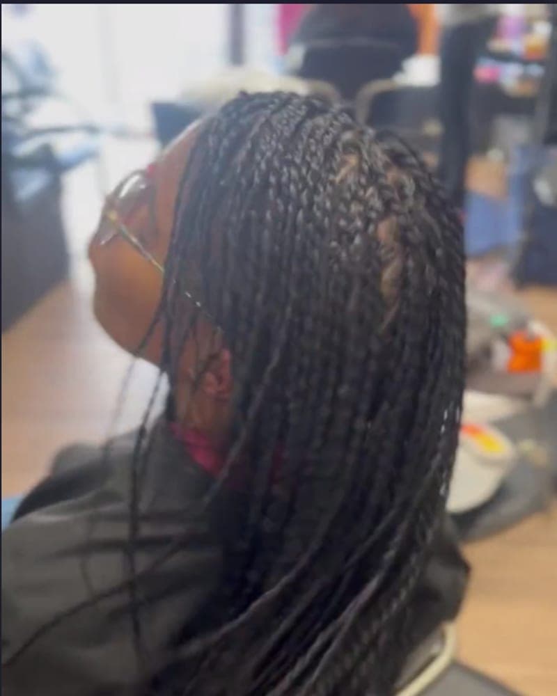 Recent transformations from Yaya's chair at Yaya's Natural Hair Boutique in Sylvan Hills, Atlanta — natural-hair styling, locs, twists, braids.