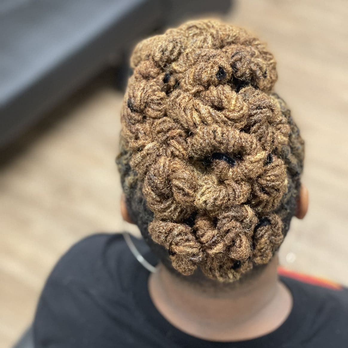 Hair styling work from Yaya's chair